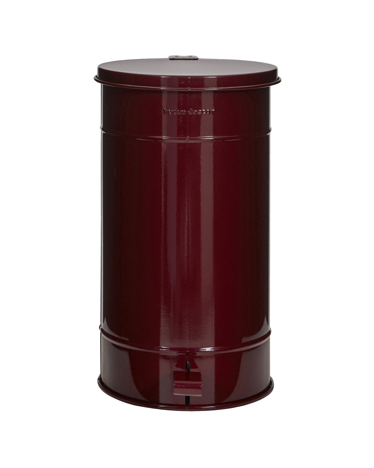 Metal Bin, Burgundy