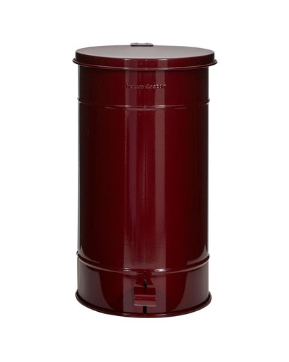 Metal Bin, Burgundy