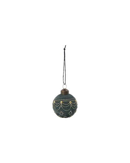 Christmas Bauble-Green Velvet 5.5cm (only 3 left!) - Generosa Home & Living
