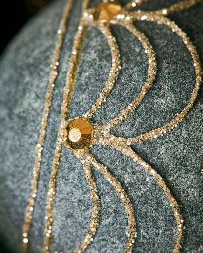 Christmas Bauble-Green Velvet 5.5cm (only 3 left!) - Generosa Home & Living