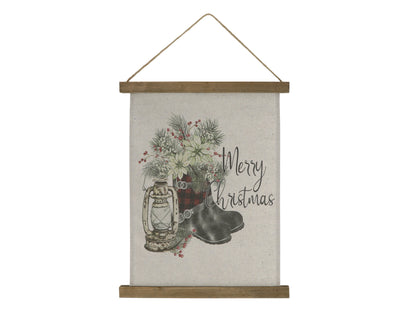 Christmas canvas wall hanging