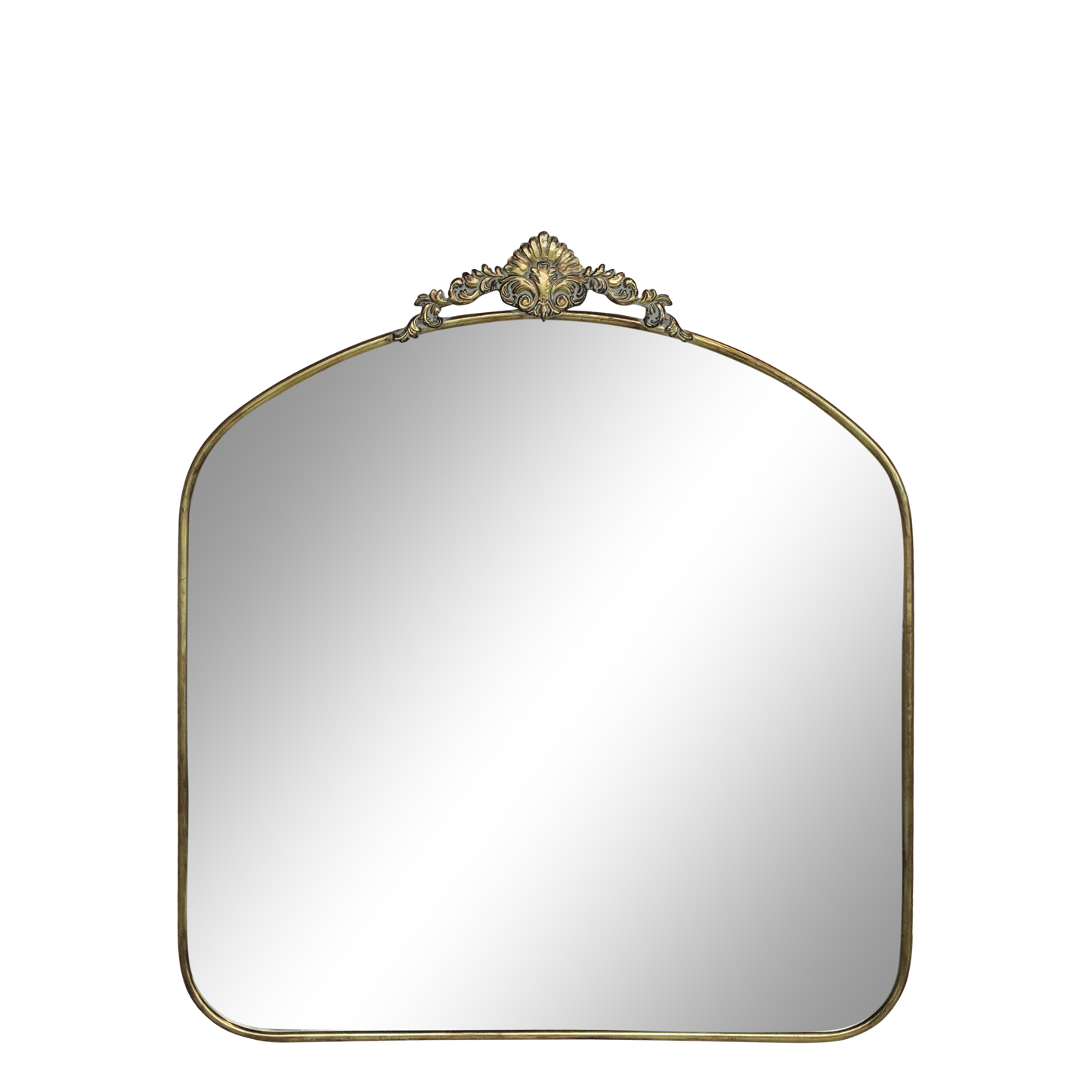 Mirror with decor edge H90cm