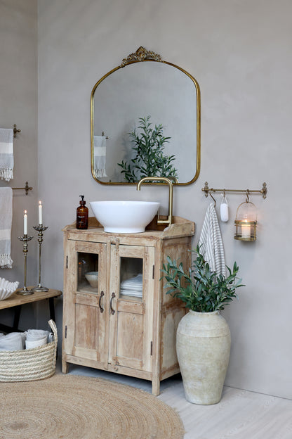 Mirror with decor edge H90cm