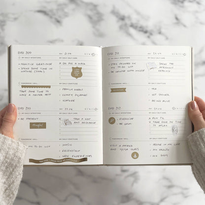 My Daily Self-Care (Pebble) intentions and gratitude journal