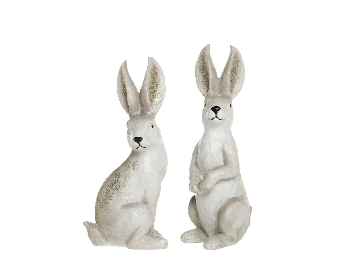 Rabbits with Glitter set of 2 - Generosa Home & Living