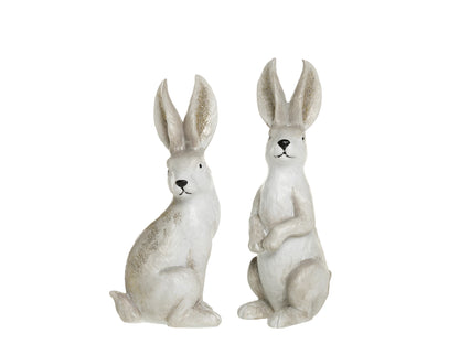 Rabbits with Glitter set of 2 - Generosa Home & Living