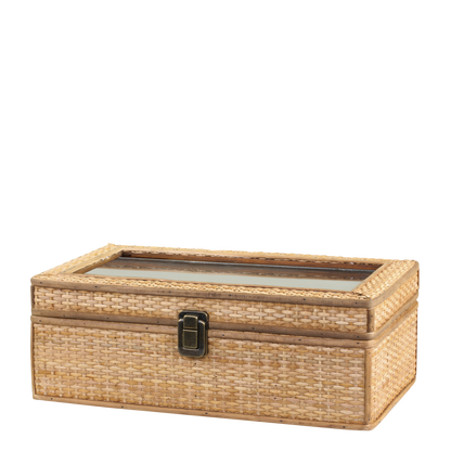 Wicker Box with 4 Compartments