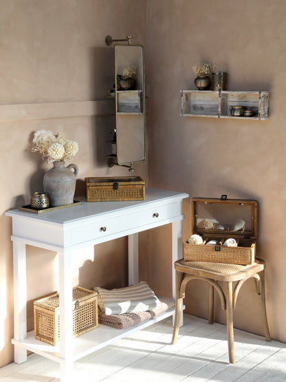 Wicker Box with 4 Compartments