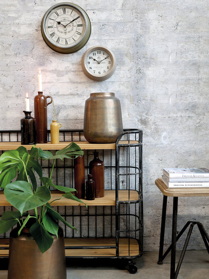 Side Table with Wooden Tabletop