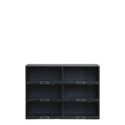 Shelving unit with 6 compartments