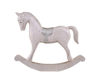 Rocking Horse with Glitter H30cm