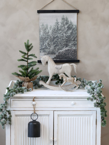 Rocking Horse with Glitter H30cm