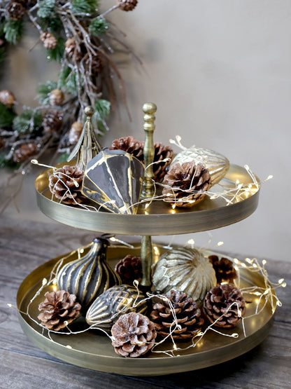 Fleur Cone with Glitter Set of 6 - Generosa Home & Living