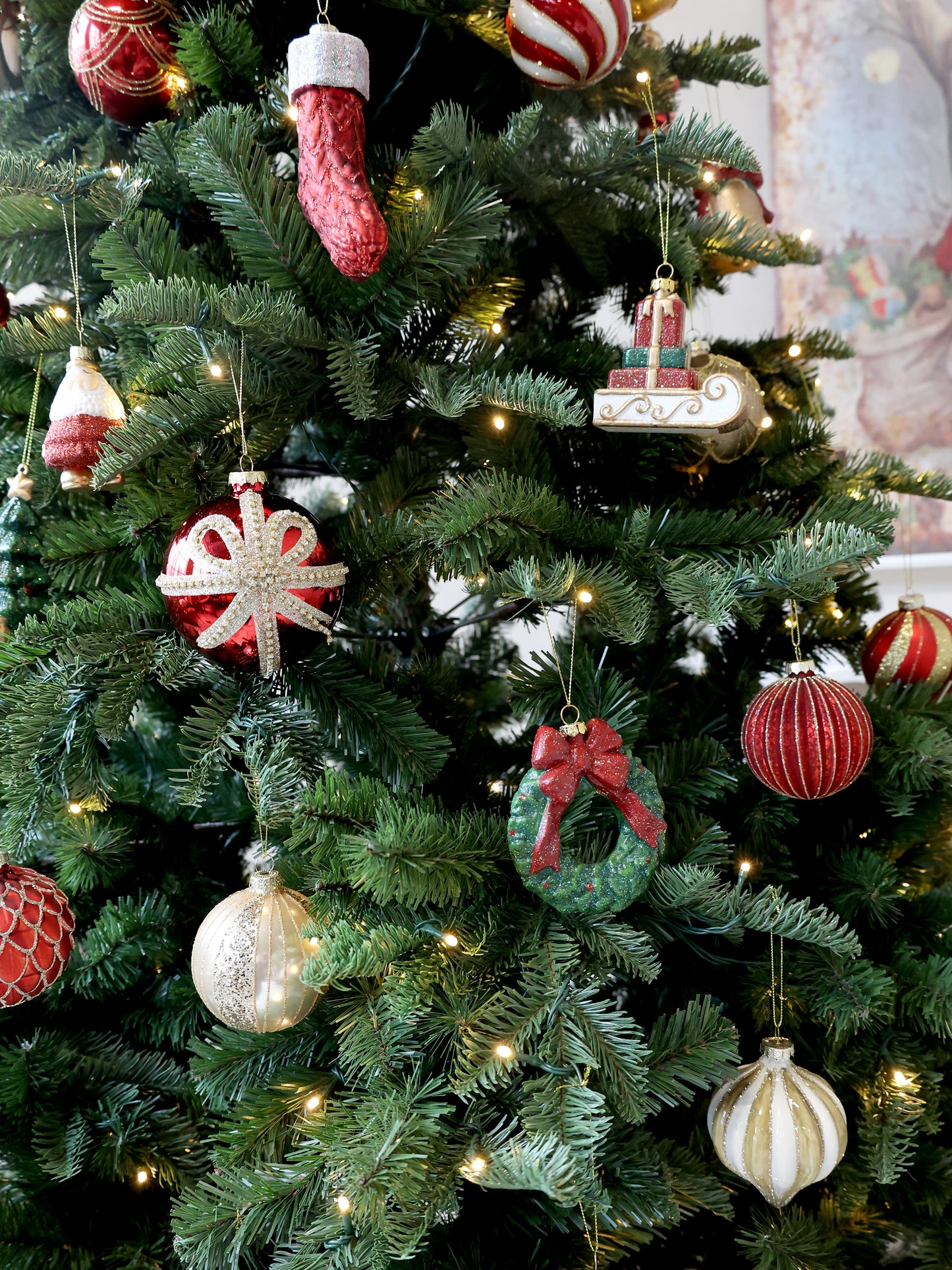 Vintage Wreath Tree Ornament - Generosa Home & Living