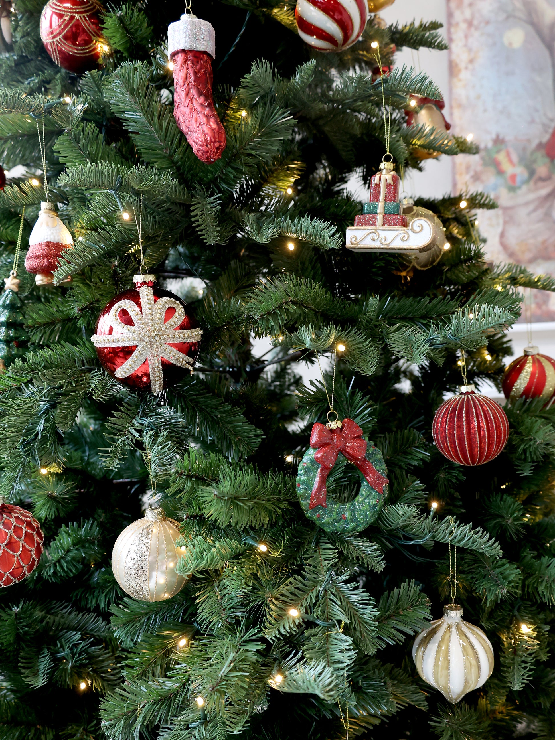 Vintage Wreath Tree Ornament - Generosa Home & Living