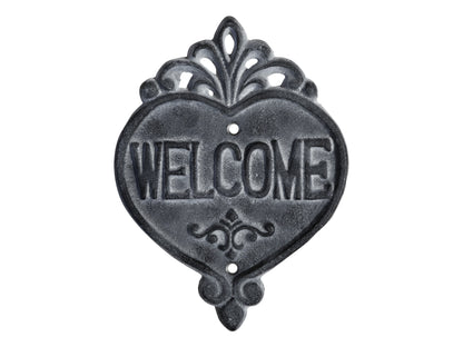 Welcome Sign- Antique Grey