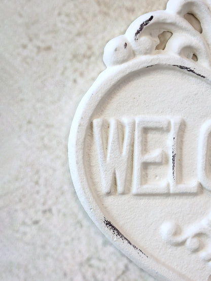 Welcome Sign- Cream