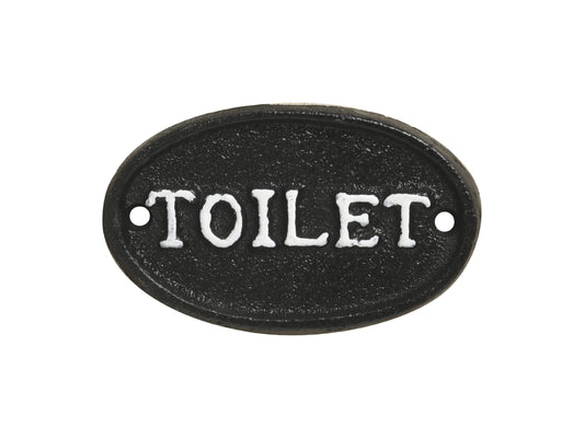 Toilet Plaque- Cast Iron