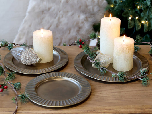 Tray with reeded edging D20cm - Generosa Home & Living