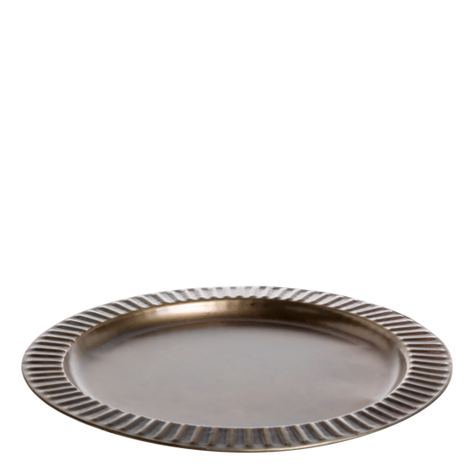 Tray with reeded edging D27cm - Generosa Home & Living
