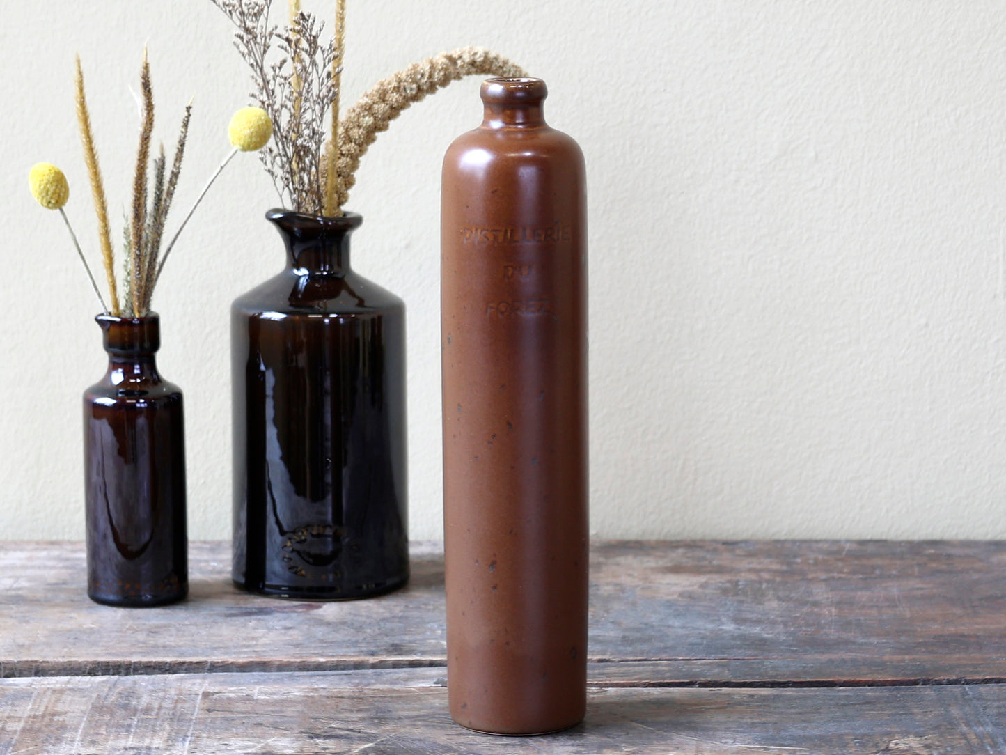 Old French Bottle Mocha H28cm