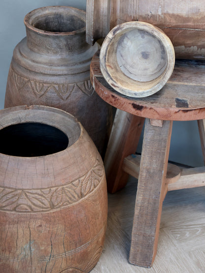 Grimaud Wooden Vase- For Deco 44cm