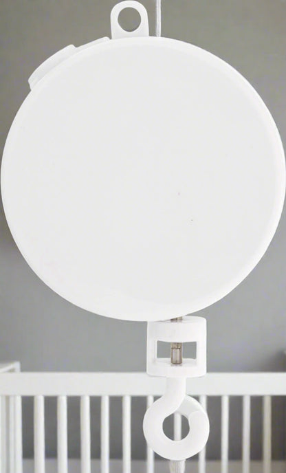 WhiteMusical baby Cot Mobile mechanism  on a white background