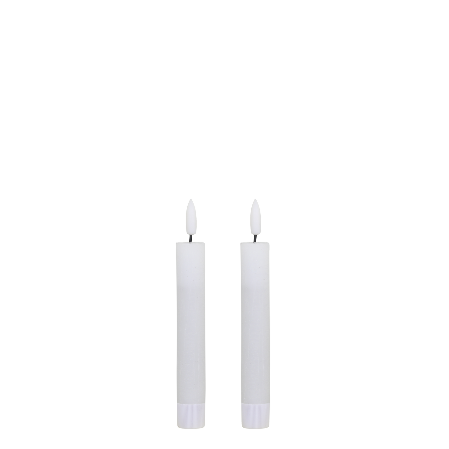 LED Short Dinner Candles Set of 2