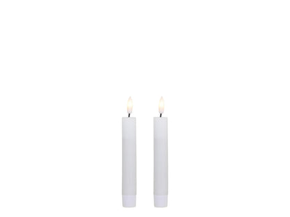 LED Short Dinner Candles Set of 2