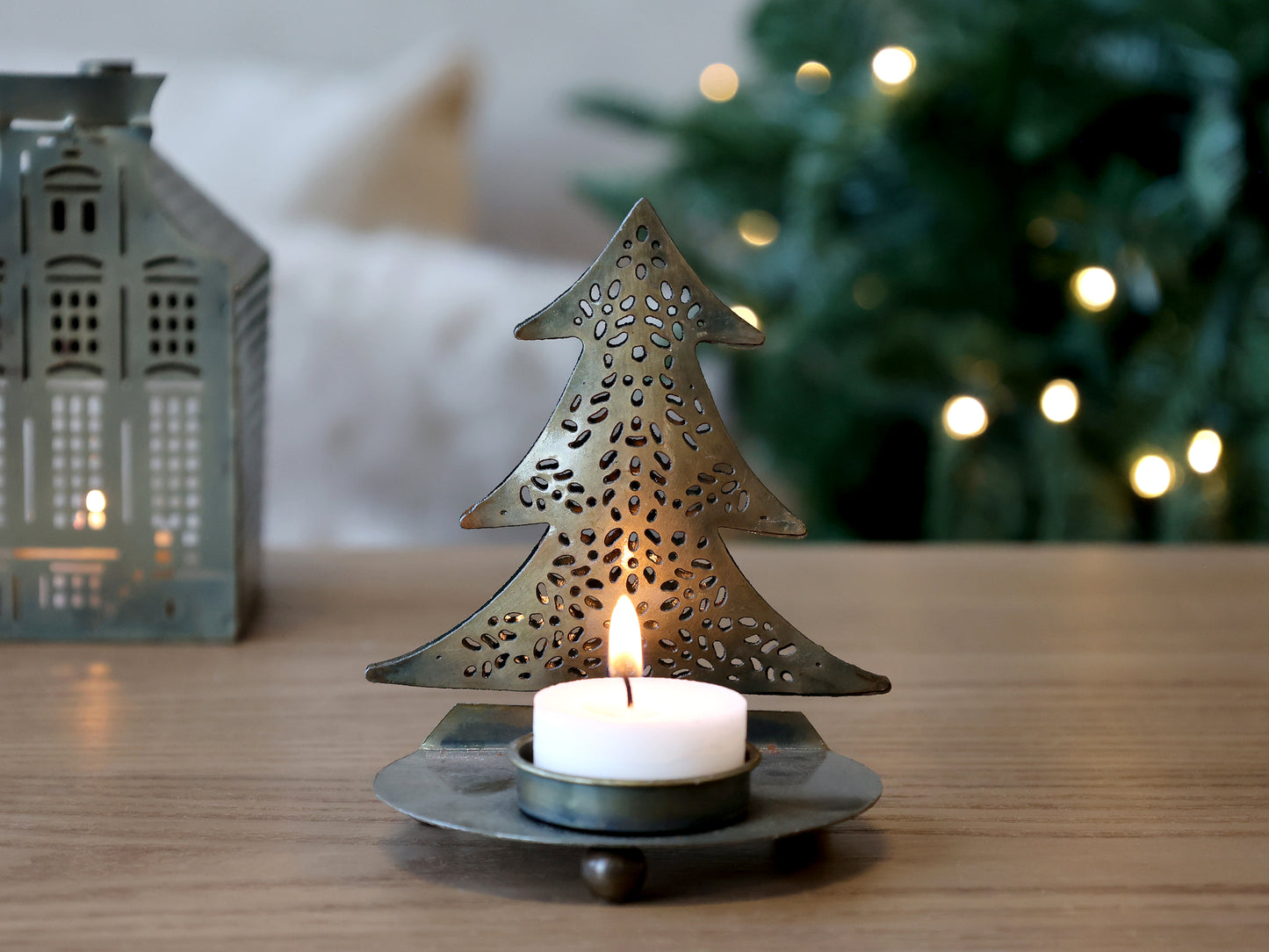 Christmas Tree Tealight Holder - Generosa Home & Living
