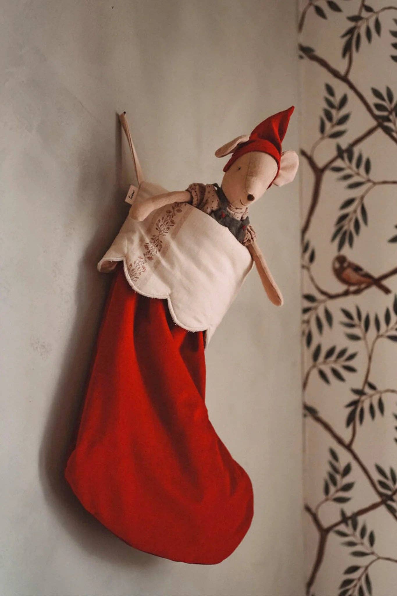 TISU Christmas stocking, Rouge: Baby size