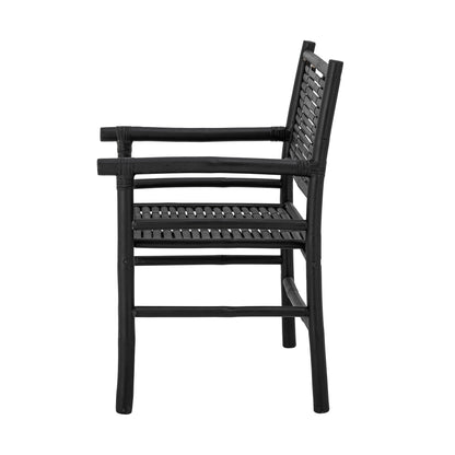 Coen Lounge Chair, Black, Bamboo