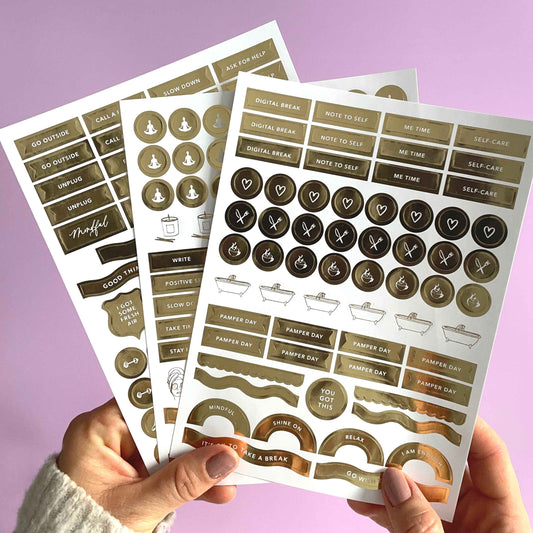Self-Care Sticker Pack (3 sheets)