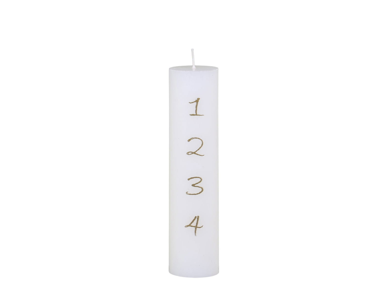 Advent Candle with Gold Numbers 1-4 - Generosa Home & Living -  - 