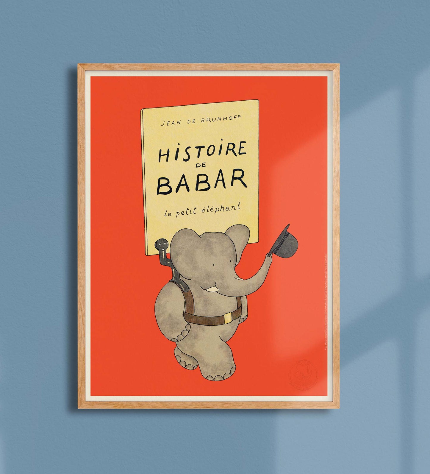 Histoire  of Babar 30x40cm print