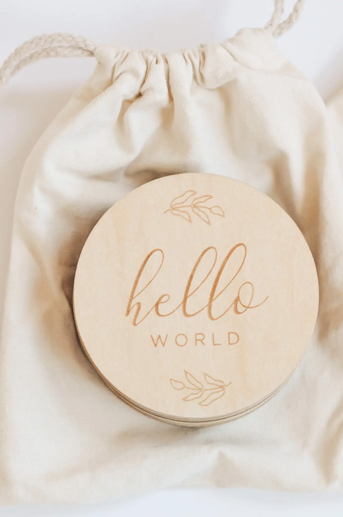 Baby Monthly Milestone Wooden Cards/Discs - Generosa Home & Living -  - 