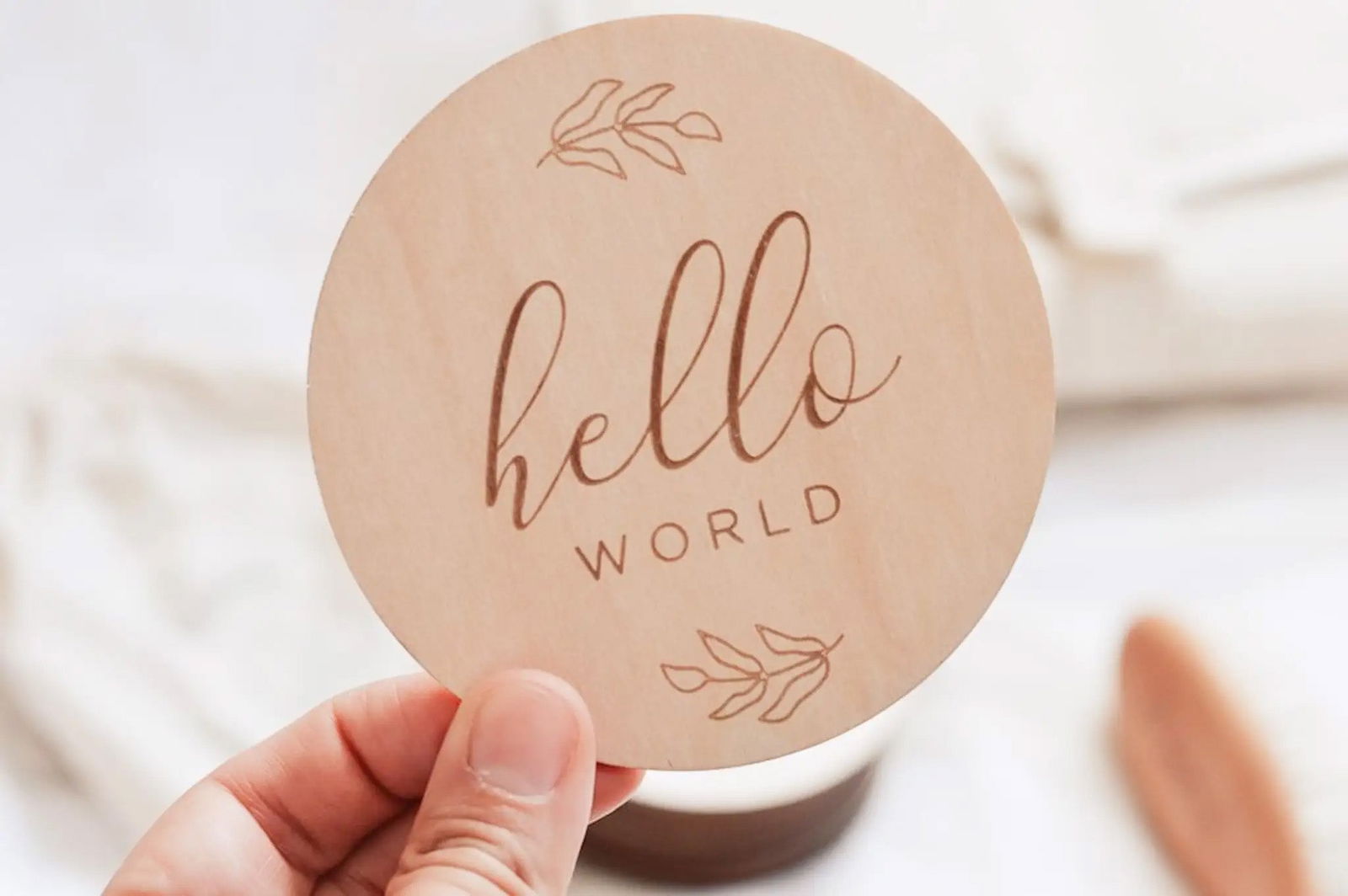 Baby Monthly Milestone Wooden Cards/Discs - Generosa Home & Living -  - 