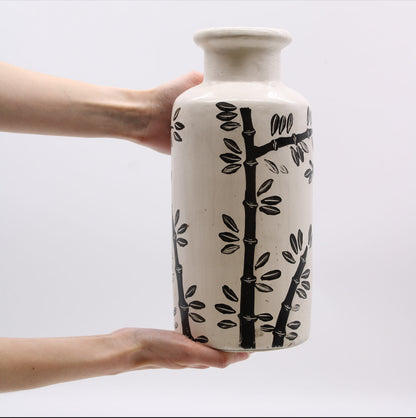 Bamboo Motif Vase