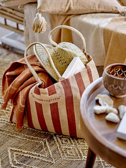 Bergamo Jute Shopping Bag- Brown - Generosa Home & Living -  - 