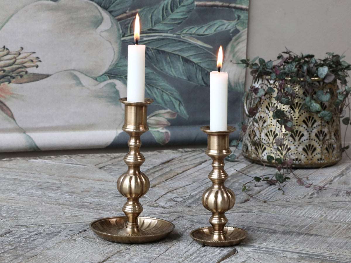 Brass Candlestick 14cm (only 1 left!) - Generosa Home & Living -  - 
