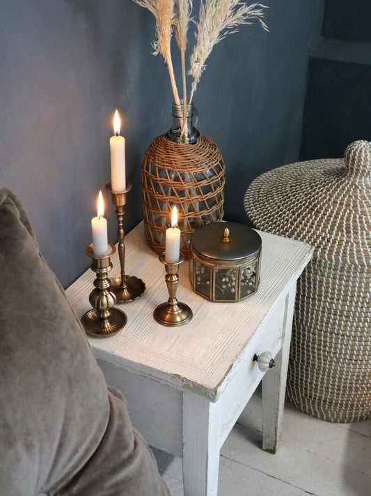 Brass Candlestick with cup 16.5cm - Generosa Home & Living -  - 