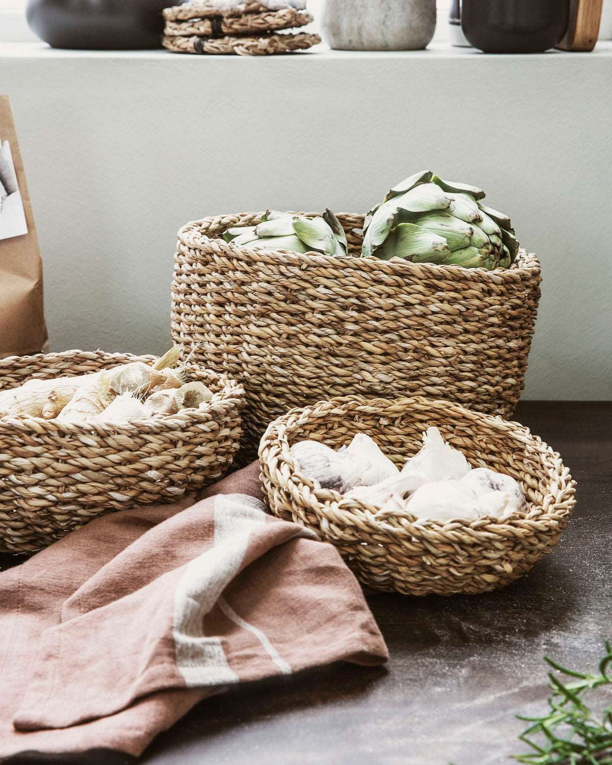 Bread Baskets- Set of 2 - Generosa Home & Living -  - 