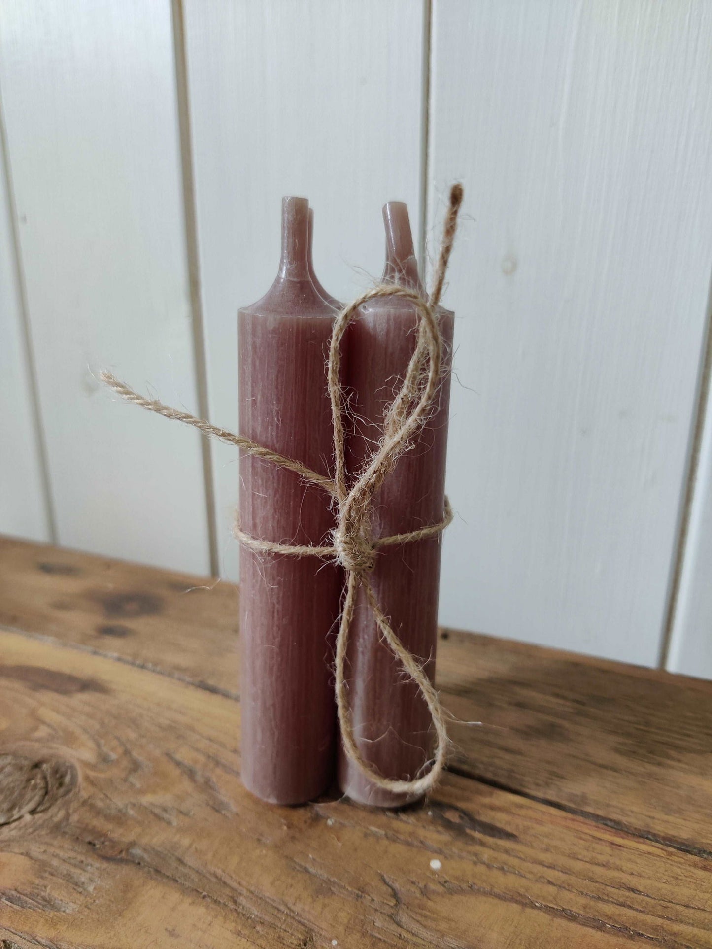 Bundle of 6 Short Dinner Candles - Linen - Generosa Home & Living -  - 