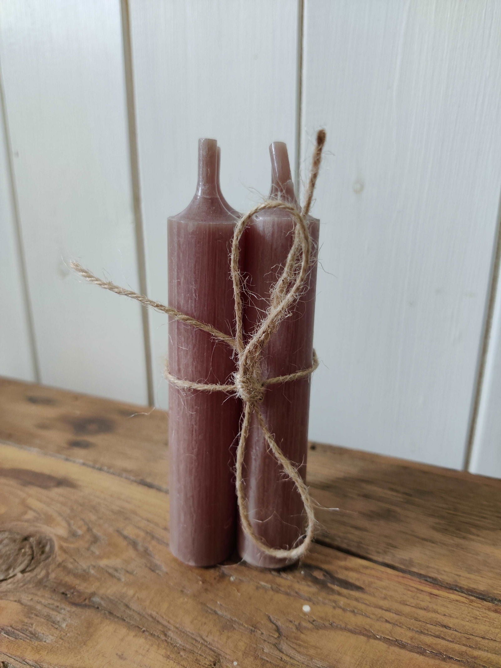 Bundle of 6 Short Dinner Candles - Linen - Generosa Home & Living -  - 