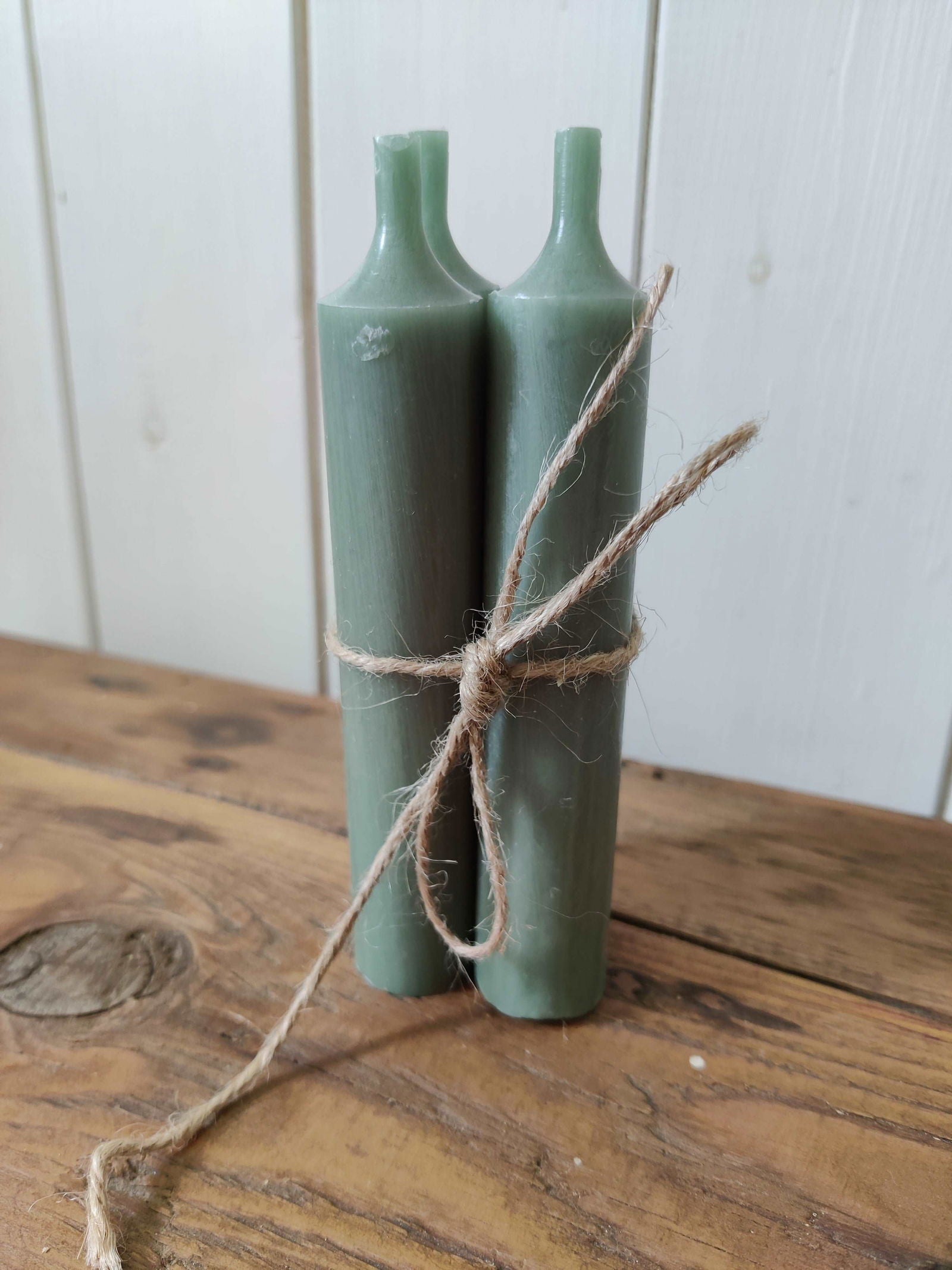 Bundle of 6 Short Dinner Candles - Verte - Generosa Home & Living -  - 