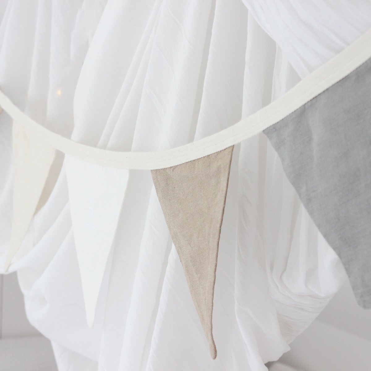 Bunting- white, beige and grey - Generosa Home & Living -  - 