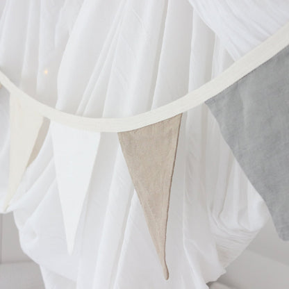 Bunting- white, beige and grey - Generosa Home & Living -  - 