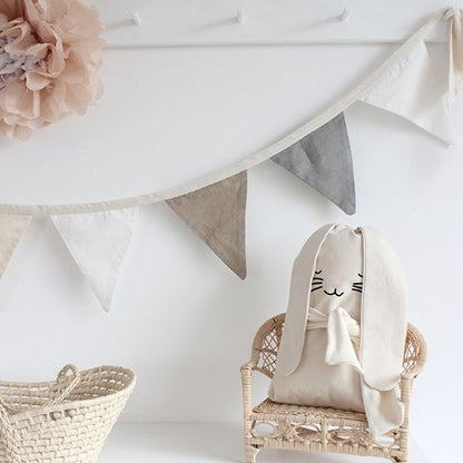 Bunting- white, beige and grey - Generosa Home & Living -  - 
