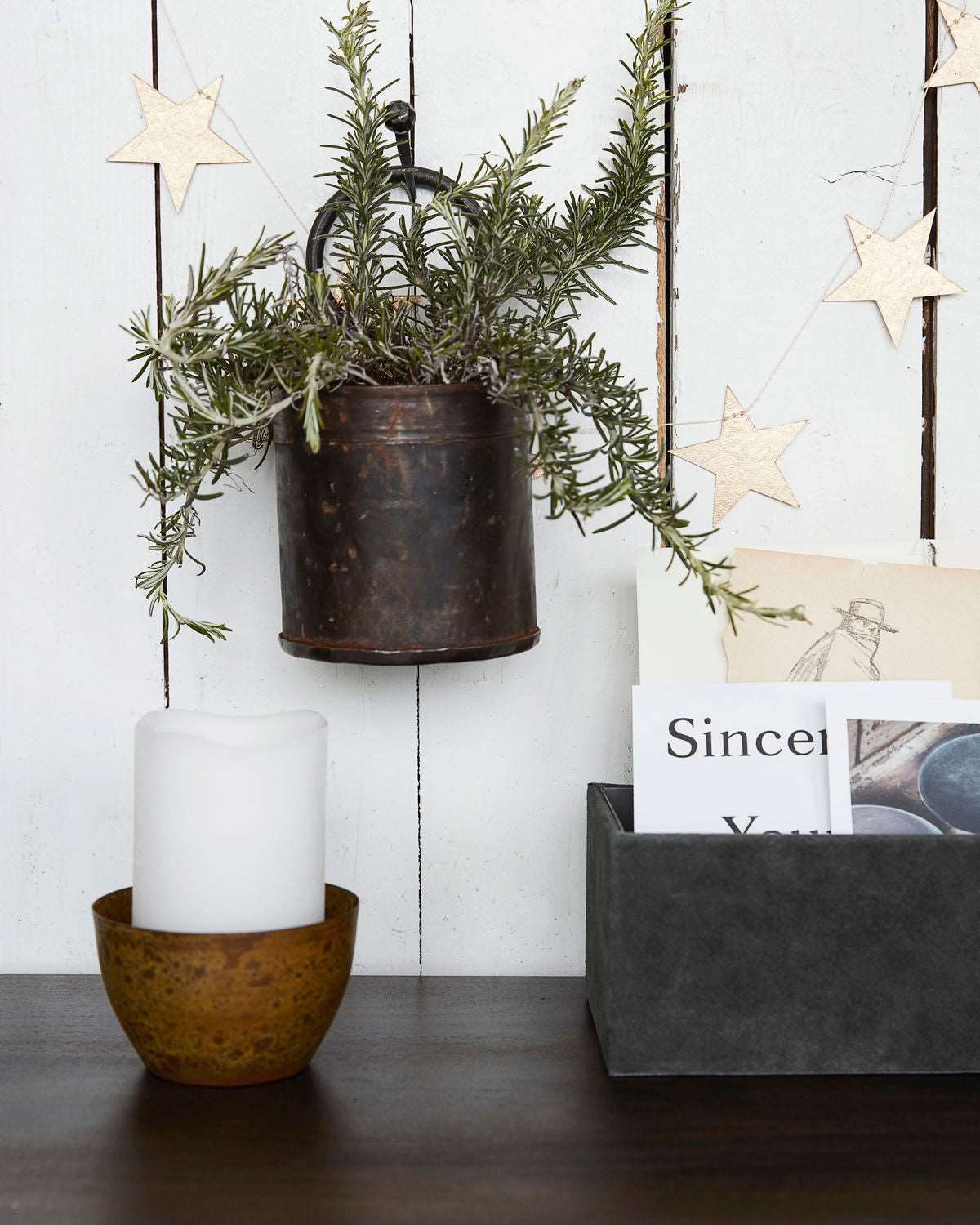 Candle, LED, White H12.5cm - Generosa Home & Living -  - 