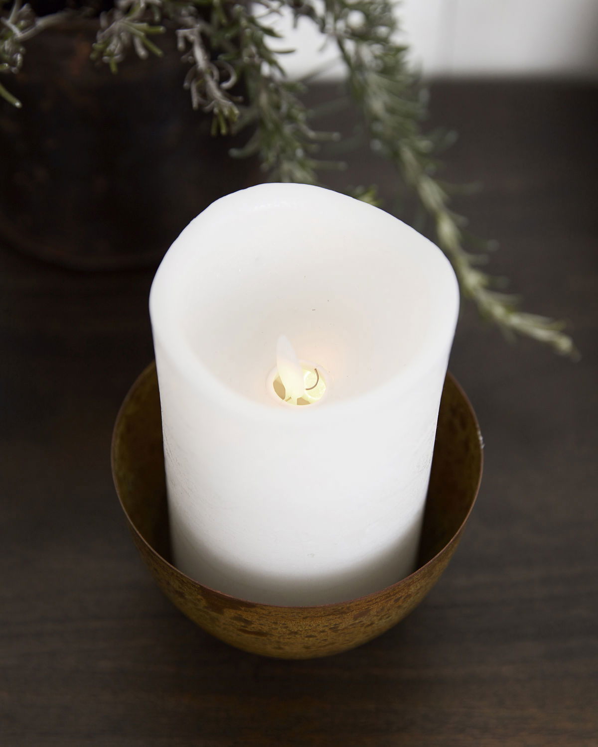 Candle, LED, White H12.5cm - Generosa Home & Living -  - 